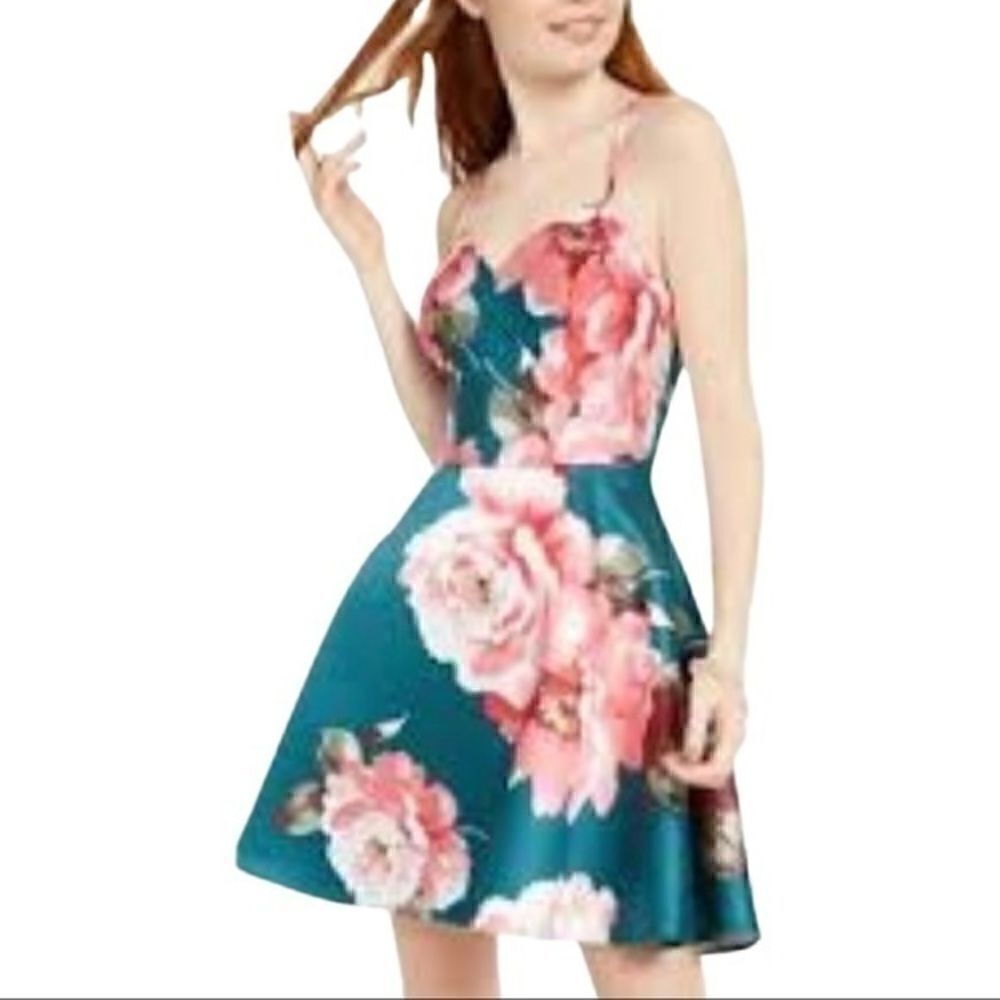 𝅺NWT City Studio Party Social Floral dress Size 11